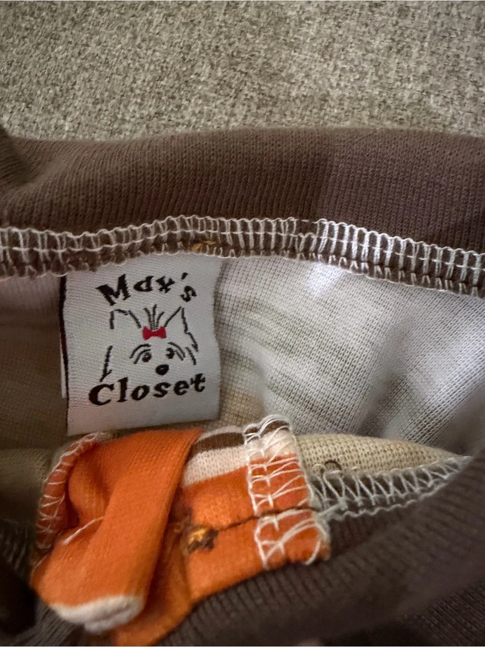 Pet Polo Shirt for Dogs - Orange & Brown Striped